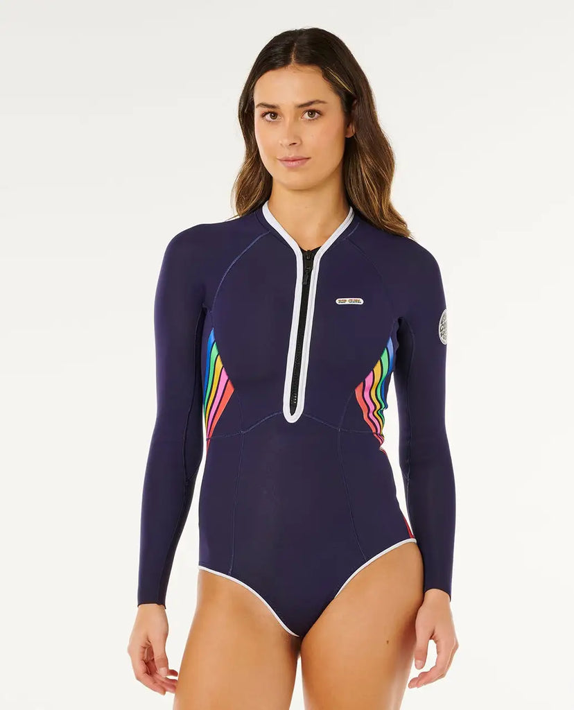 Rip Curl Womens Wetsuits G-Bomb 1.5mm Long Sleeve Front Zip Full Coverage Springsuit