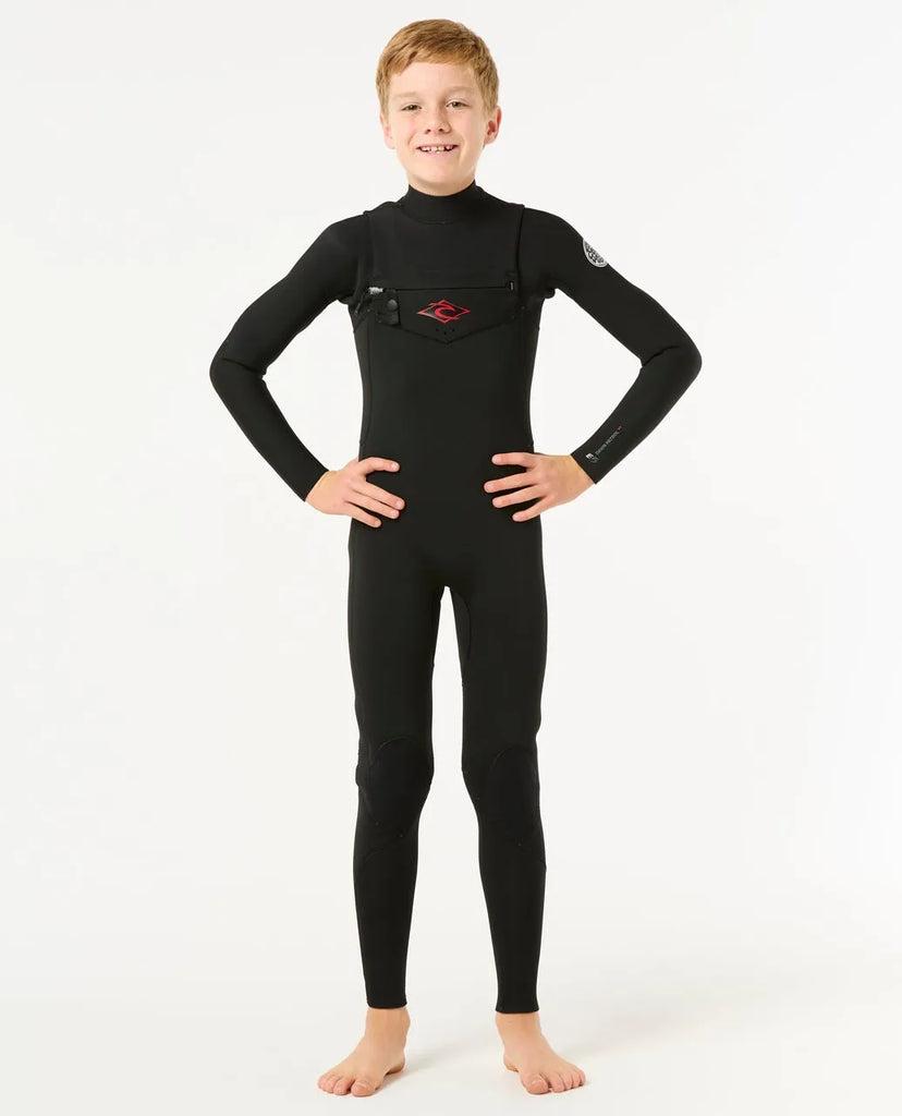 Rip Curl Youth Wetsuits Kids Dawn Patrol 3/2 Chest Zip Fullsuit