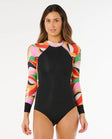 Rip Curl Womens Wetsuits G-Bomb Farm Rio Tropical Long Sleeve Back Zip Springsuit