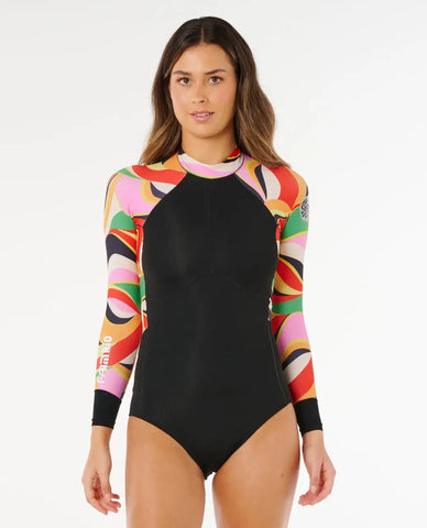 Rip Curl Womens Wetsuits G-Bomb Farm Rio Tropical Long Sleeve Back Zip Springsuit