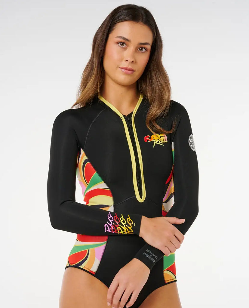 Rip Curl Womens Wetsuits G-Bomb 1.5mm Long SLeeve Front Zip Full Springsuit
