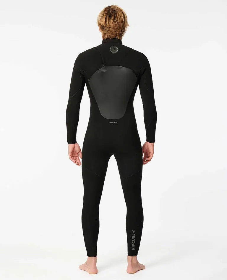 Combinaison De Surf Rip Curl Flashbomb 4/3mm Zip Free - Néoprène E7 Thermodoublé, Séchage Rapide, Pour Homme (Deep Rock) - 10