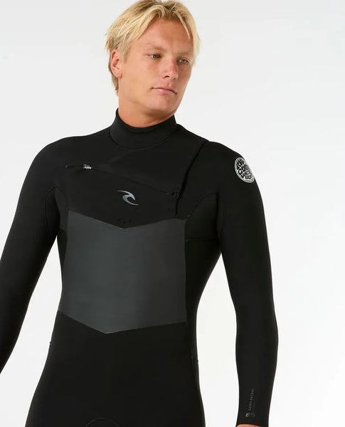Rip Curl Mens Wetsuit Dawn Patrol Chest Zip 4/3 Fullsuit