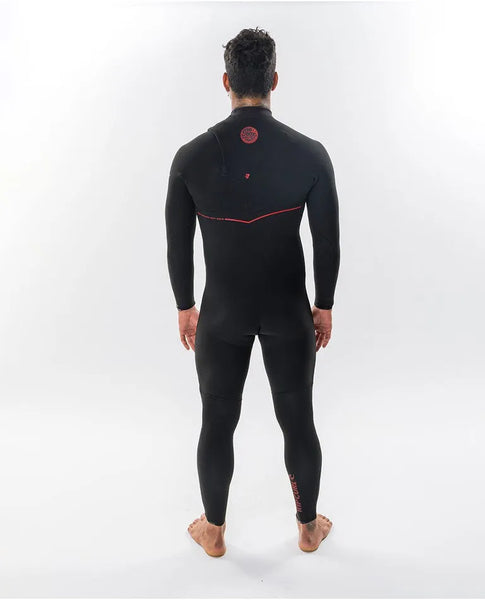 Rip Curl Mens Wetsuits Flashbomb Fusion 4/3mm Zip Free Fullsuit