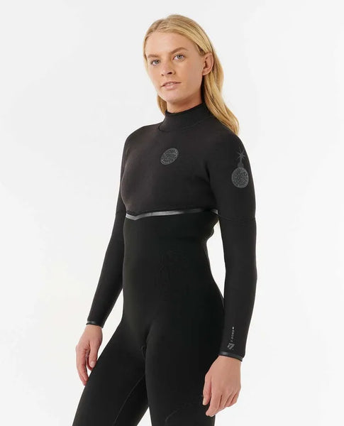 Rip Curl Womens Wetsuits E-Bomb 4/3 GB Back Zip Fullsuit