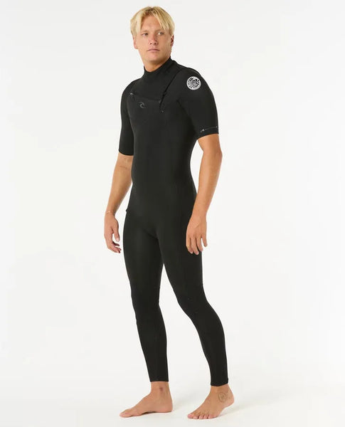 Rip Curl Mens Wetsuits Dawn Patrol 2/2 Short Sleeve Chest Zip Wetsuit