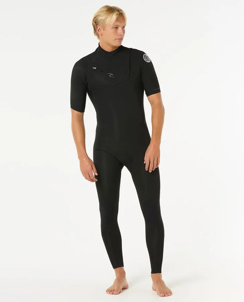 Rip Curl Mens Wetsuits Dawn Patrol 2/2 Short Sleeve Chest Zip Wetsuit