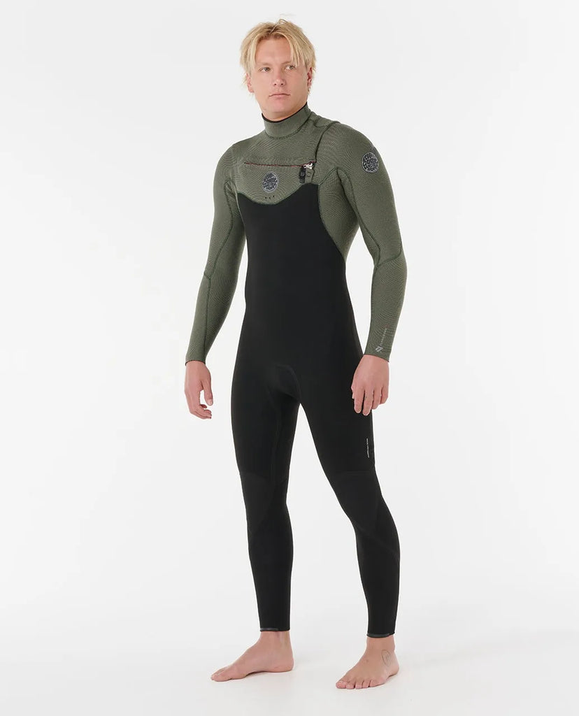 Rip Curl Mens Wetsuit Flashbomb 4/3 Chest Zip Fullsuit