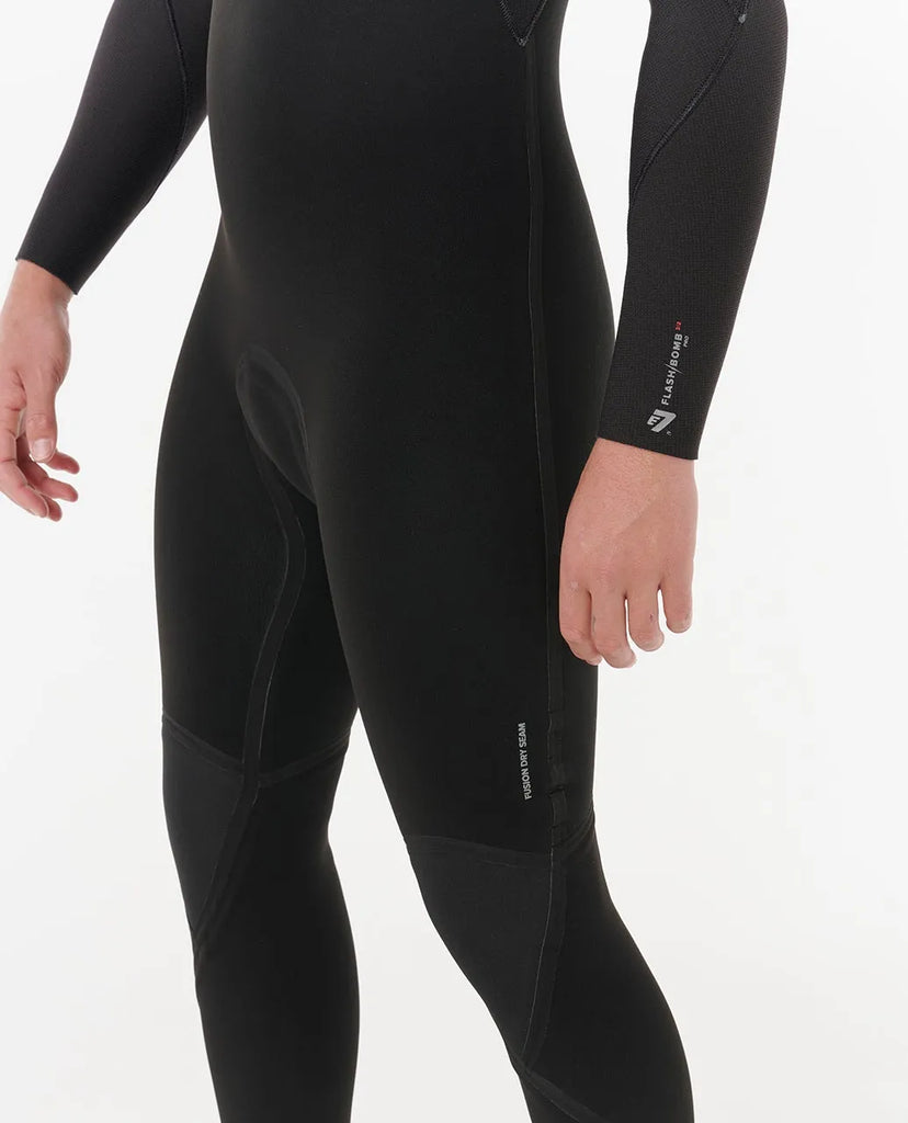Rip Curl Mens Wetsuit Flashbomb Pro 4/3 Zip Free Fullsuit