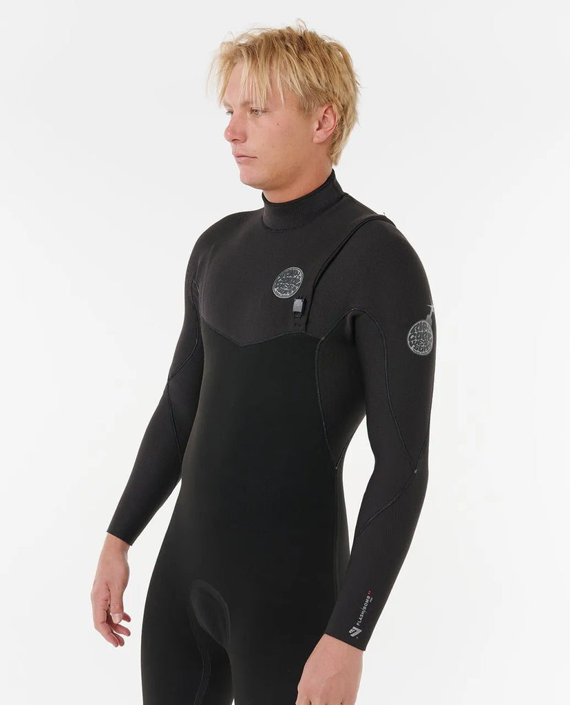 Rip Curl Mens Wetsuit Flashbomb Pro 4/3 Zip Free Fullsuit