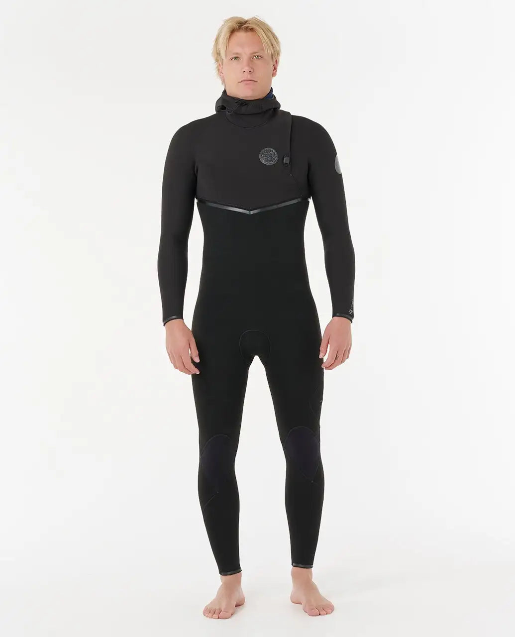 Rip Curl Mens Wetsuit E-Bomb 4/3 Zip Free With Hood Fullsuit