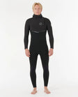 Rip Curl Mens Wetsuit E-Bomb 4/3 Zip Free With Hood Fullsuit