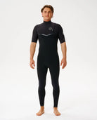 Rip Curl Mens Wetsuits E-Bomb 2/2 Zip Free Short Sleeve Springsuit