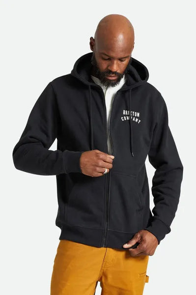 Brixton Mens Sweatshirt  Woodburn Fleece Full Zip