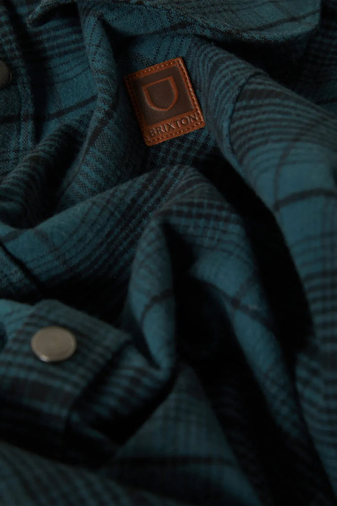 Brixton Mens Shirt Builders Bowery Performance Flannel