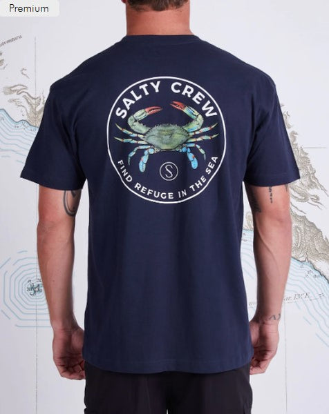 Salty Crew Mens Shirt Blue Crabber Premium