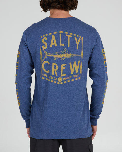 Salty Crew Mens Shirt Fishery Long Sleeve Standard Tee