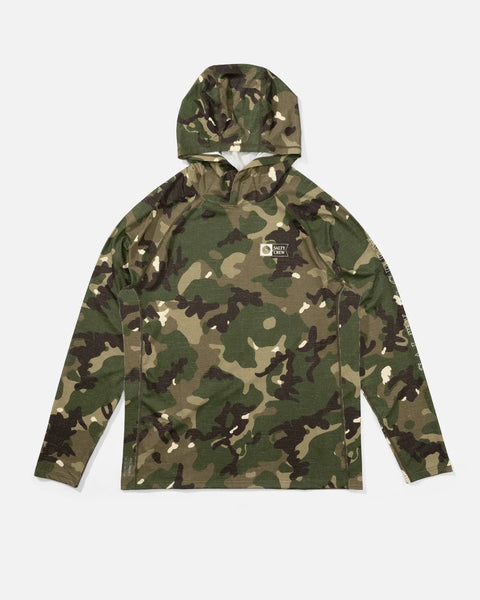 Salty Crew Mens Shirt Apex Perforated Sunshirt Hoodie