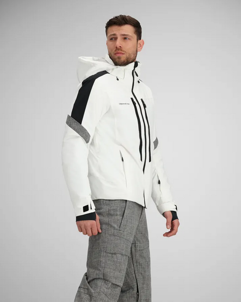 Mens white 2025 snow jacket