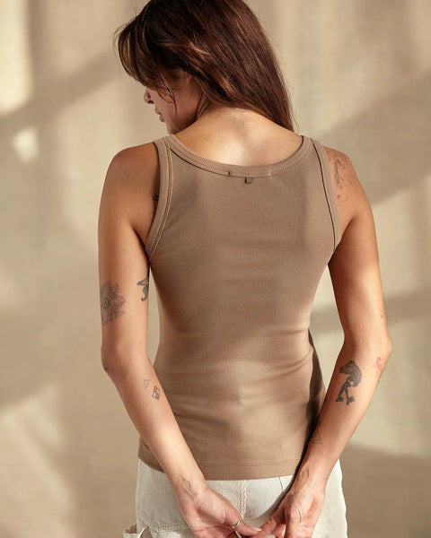 Outerknown Womens Tank Top Sojourn Ribbed