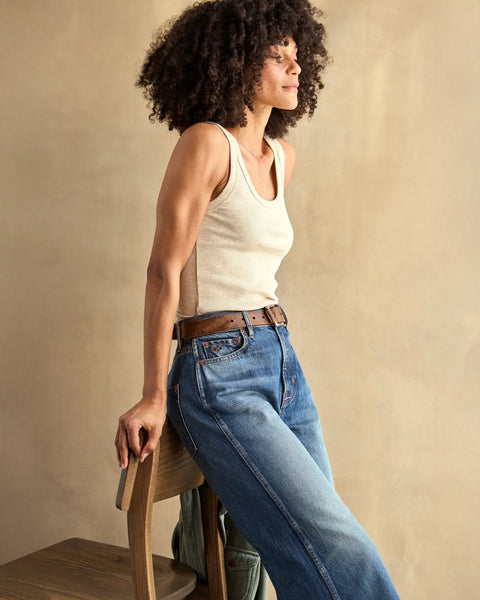 Outerknown Womens Tank Top Sojourn Ribbed