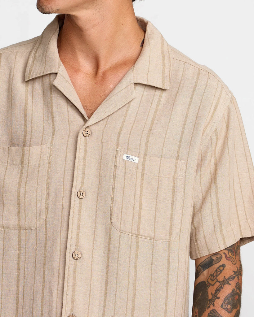 RVCA Mens Woven Exotica Stripe