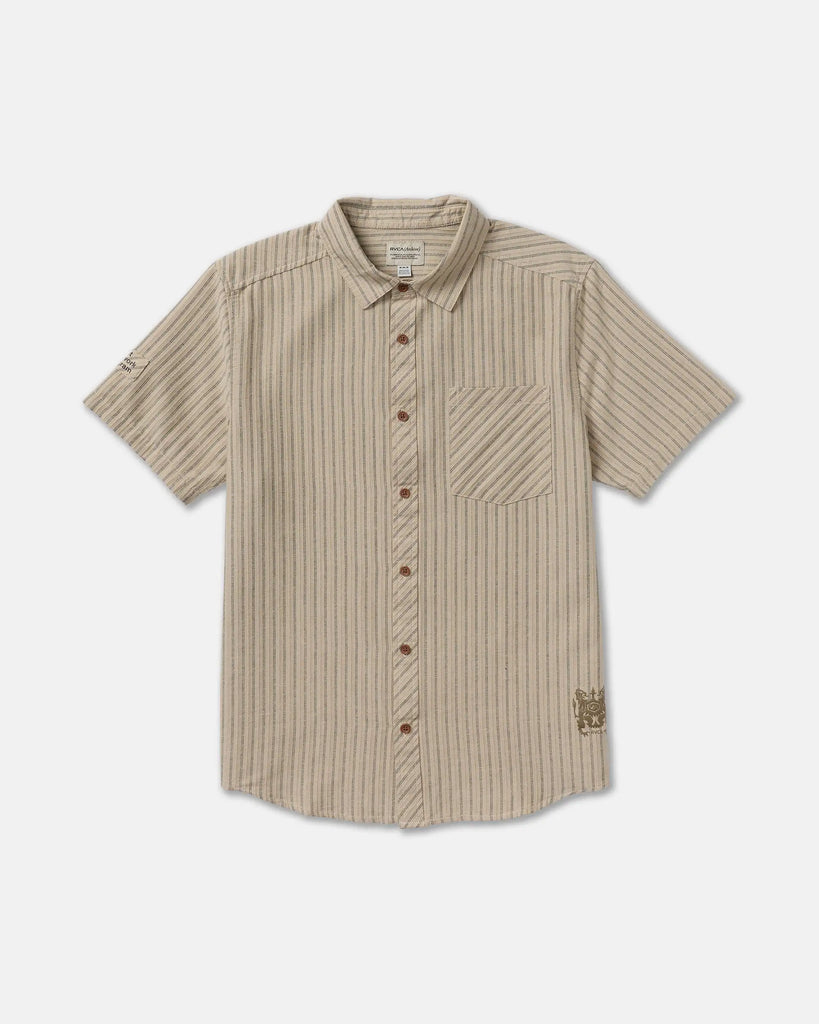 RVCA Mens Woven Archive Stripe