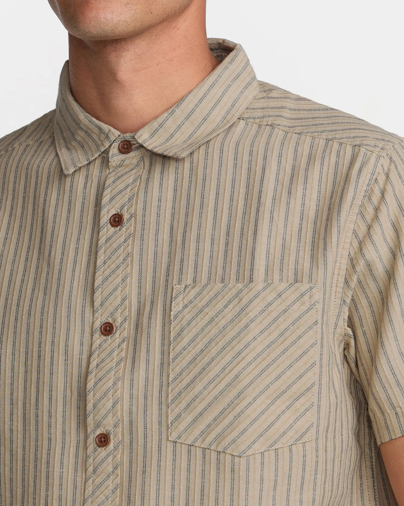 RVCA Mens Woven Archive Stripe