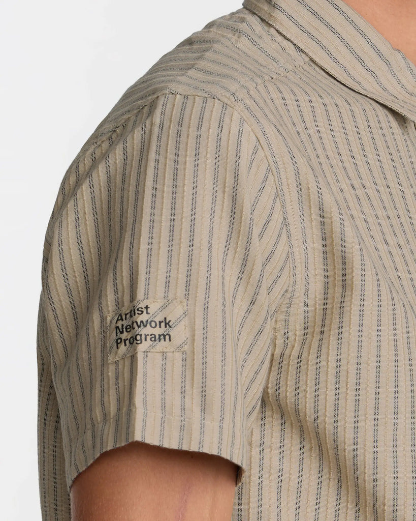 RVCA Mens Woven Archive Stripe