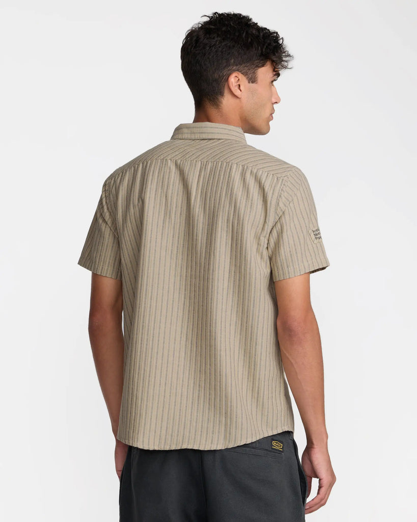 RVCA Mens Woven Archive Stripe