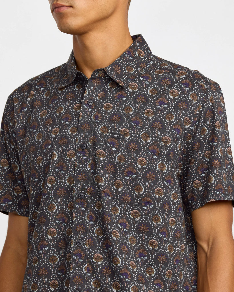 RVCA Mens Woven Blossom Quilt
