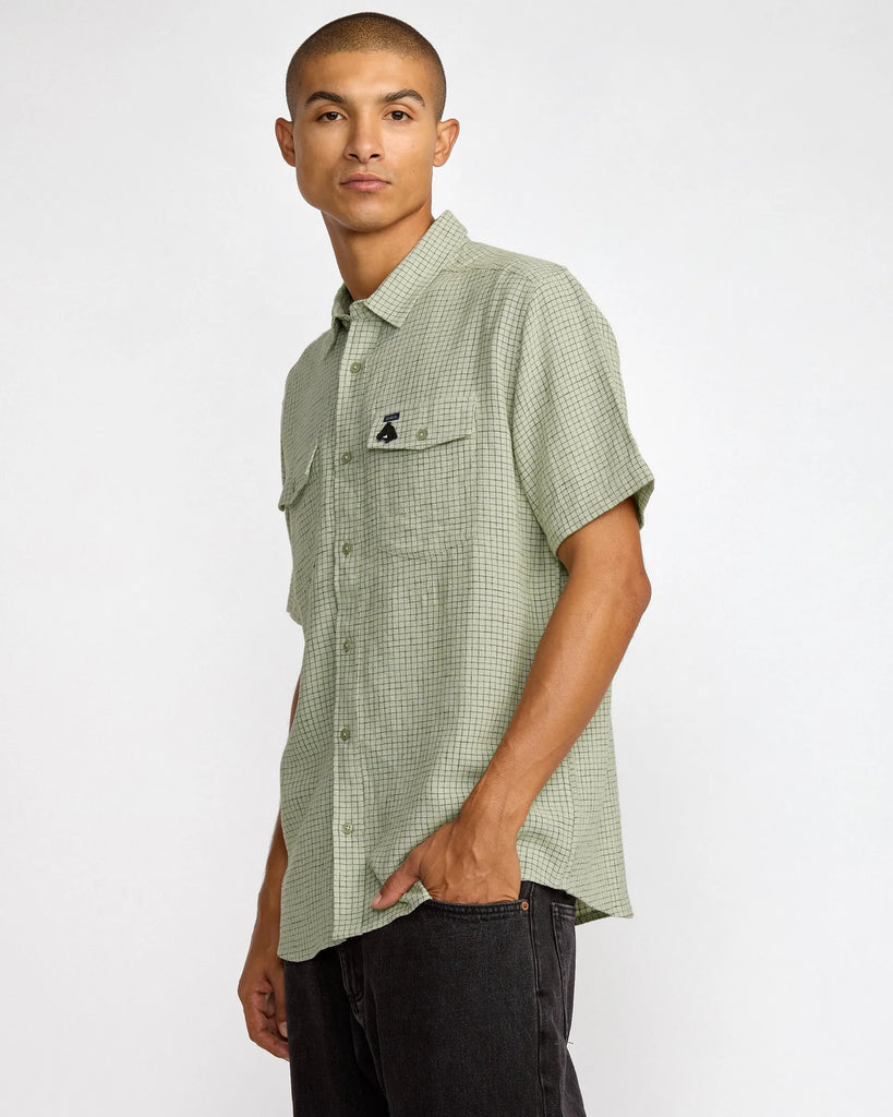 RVCA Mens Woven KSL Yarn Dye