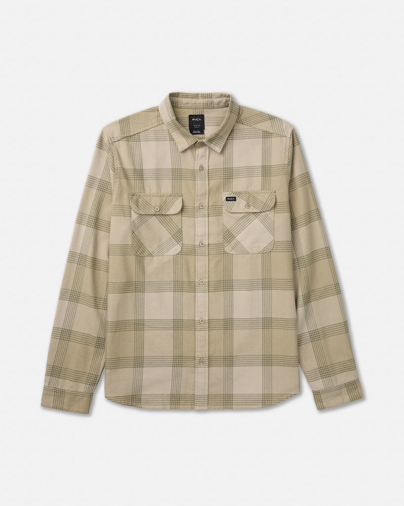 RVCA Mens Shirt That'll Work Flannel Long Sleeve