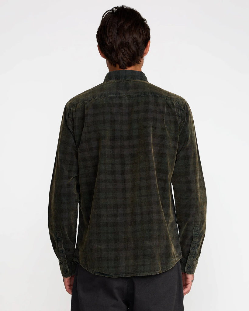 RVCA Mens Shirt Artifice Cord Long Sleeve