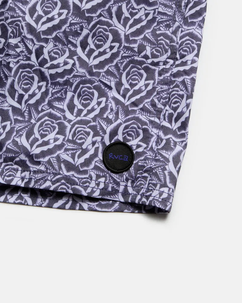 RVCA Mens Boardshorts Barba Roses Elastic 17