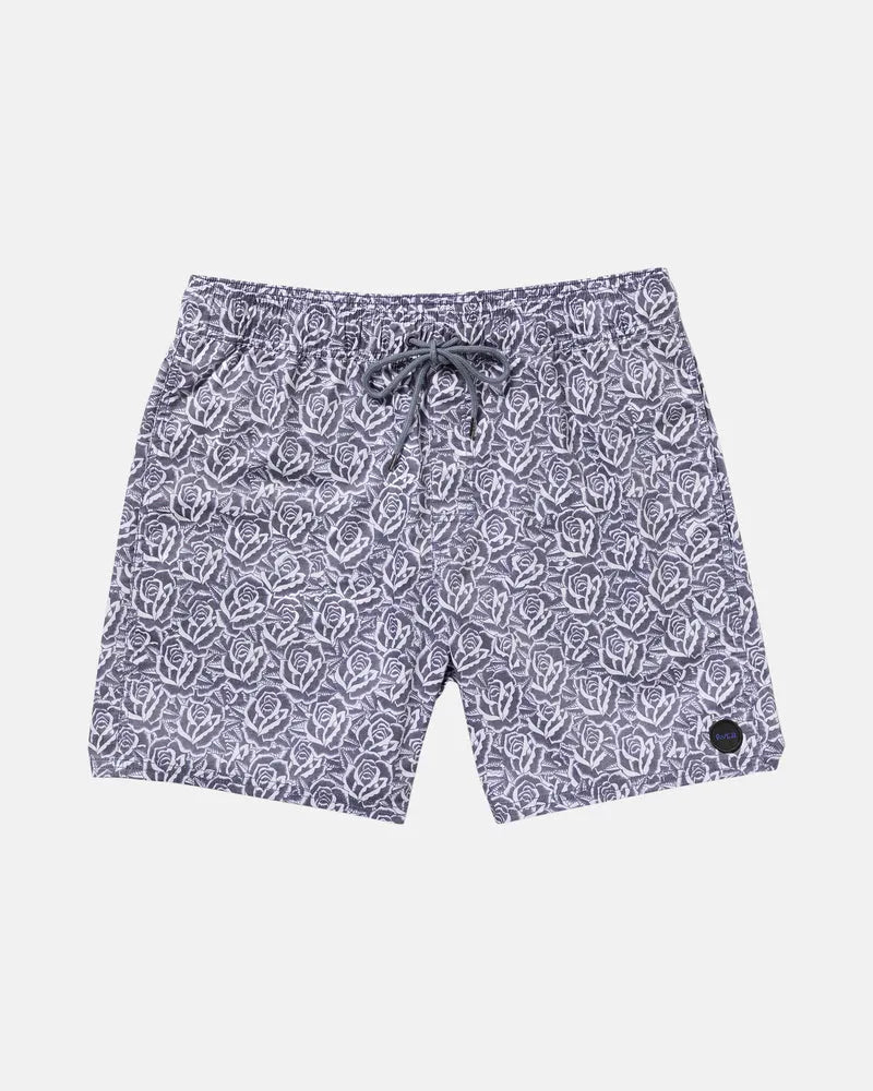 RVCA Mens Boardshorts Barba Roses Elastic 17