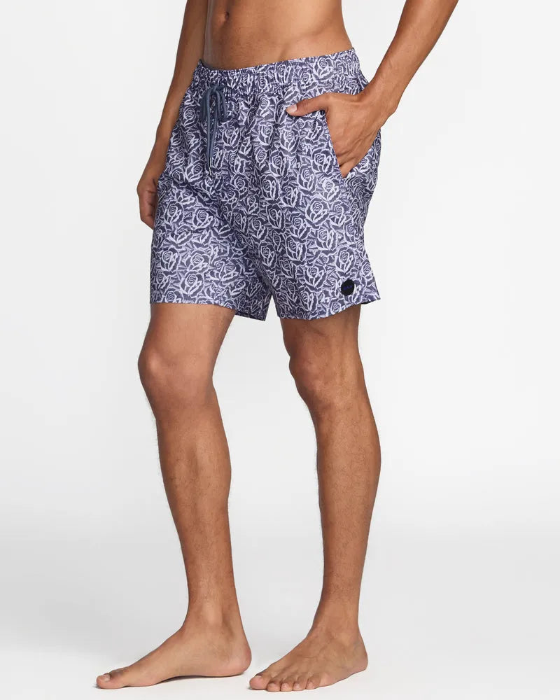 RVCA Mens Boardshorts Barba Roses Elastic 17