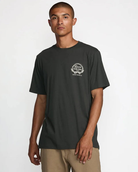 RVCA Mens Shirt Shark Tours