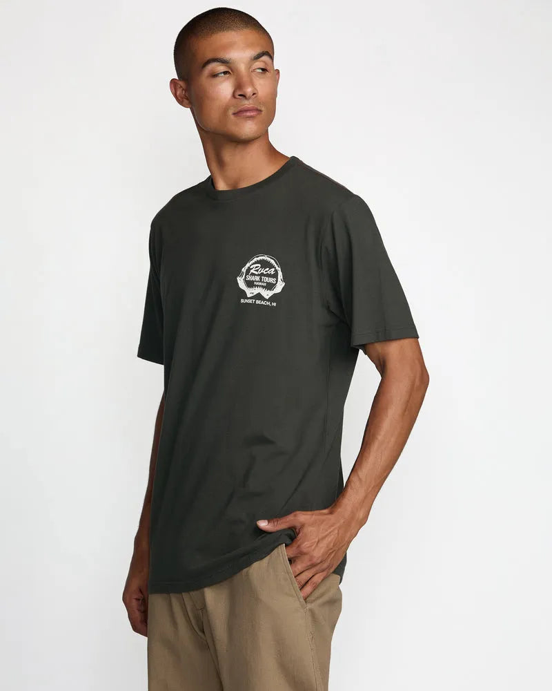 RVCA Mens Shirt Shark Tours