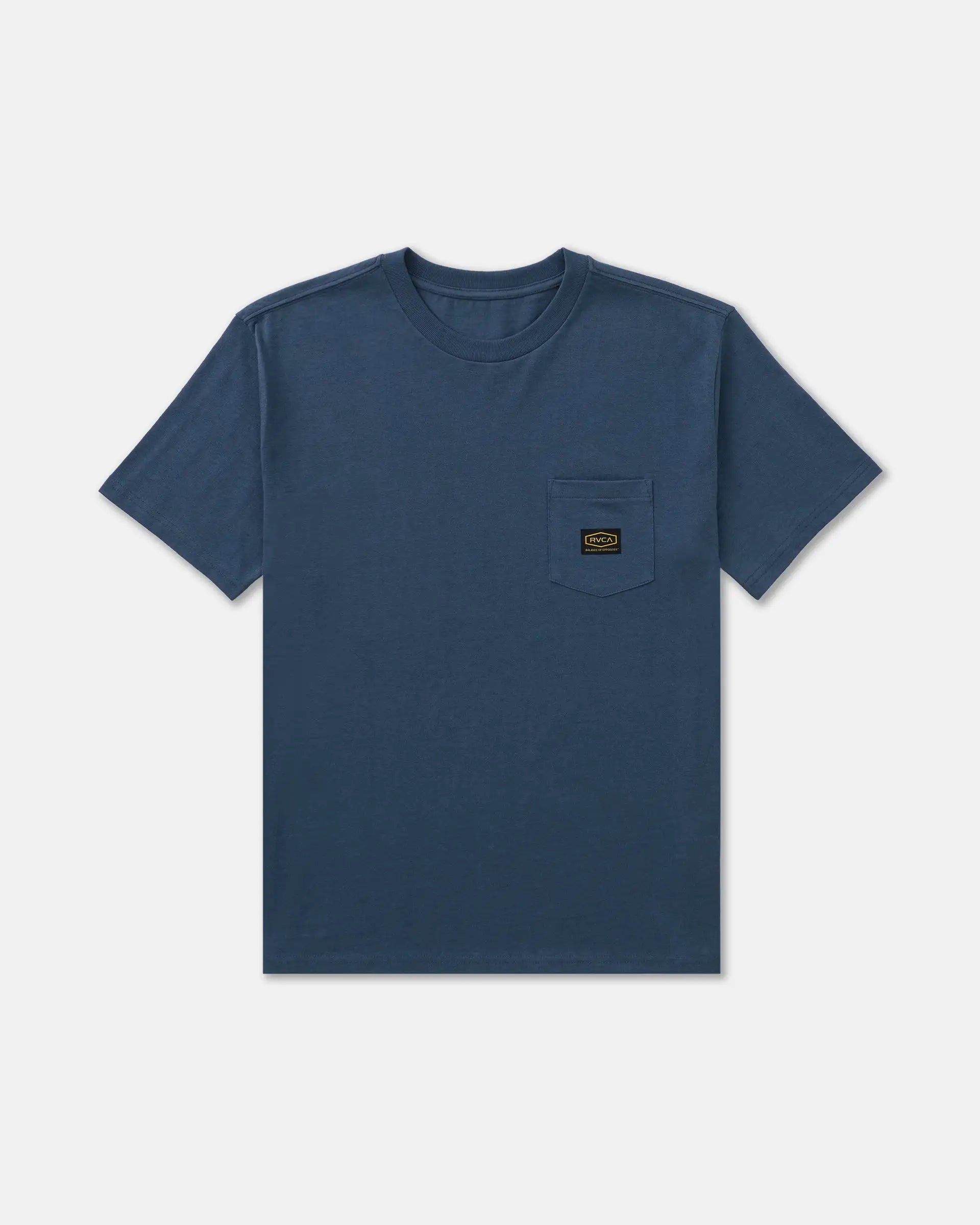 RVCA Mens Shirt Americana Label Short Sleeve Pocket Tee
