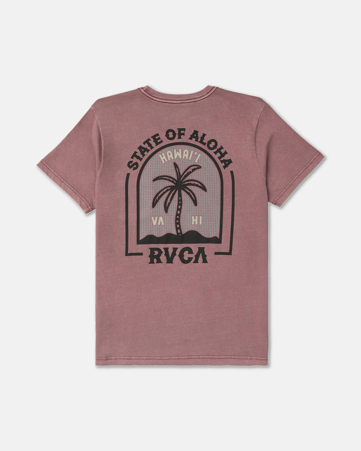 RVCA Mens Shirt Hawaii Headstone Pocket Tee