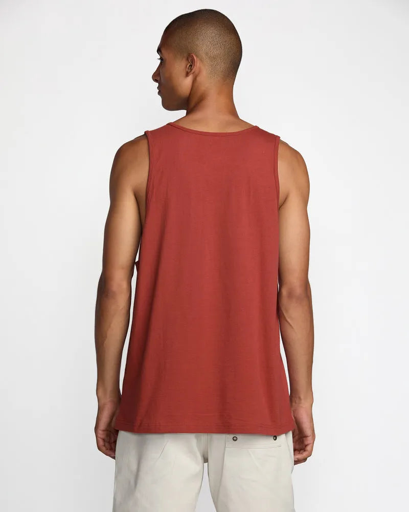 RVCA Mens Tank Top Frond Script
