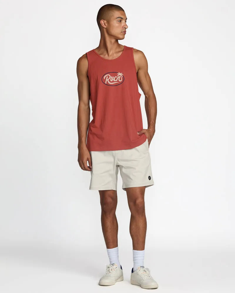 RVCA Mens Tank Top Frond Script