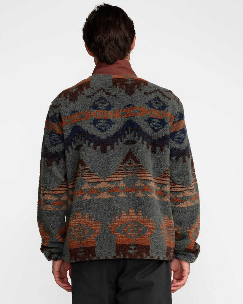 RVCA Mens Jacket Jacumba Sherpa Zip