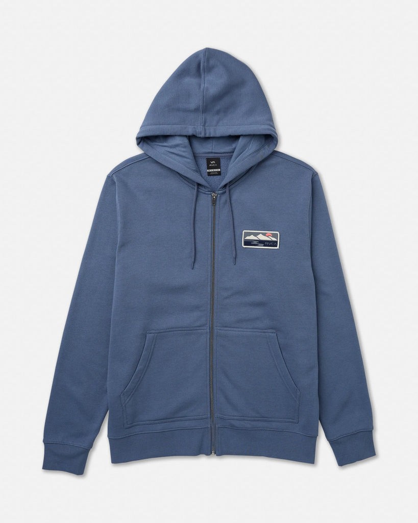 RVCA Mens Sweatshirt Peak Cove Zip Hood