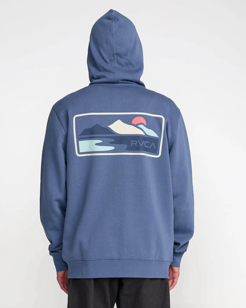 RVCA Mens Sweatshirt Peak Cove Zip Hood