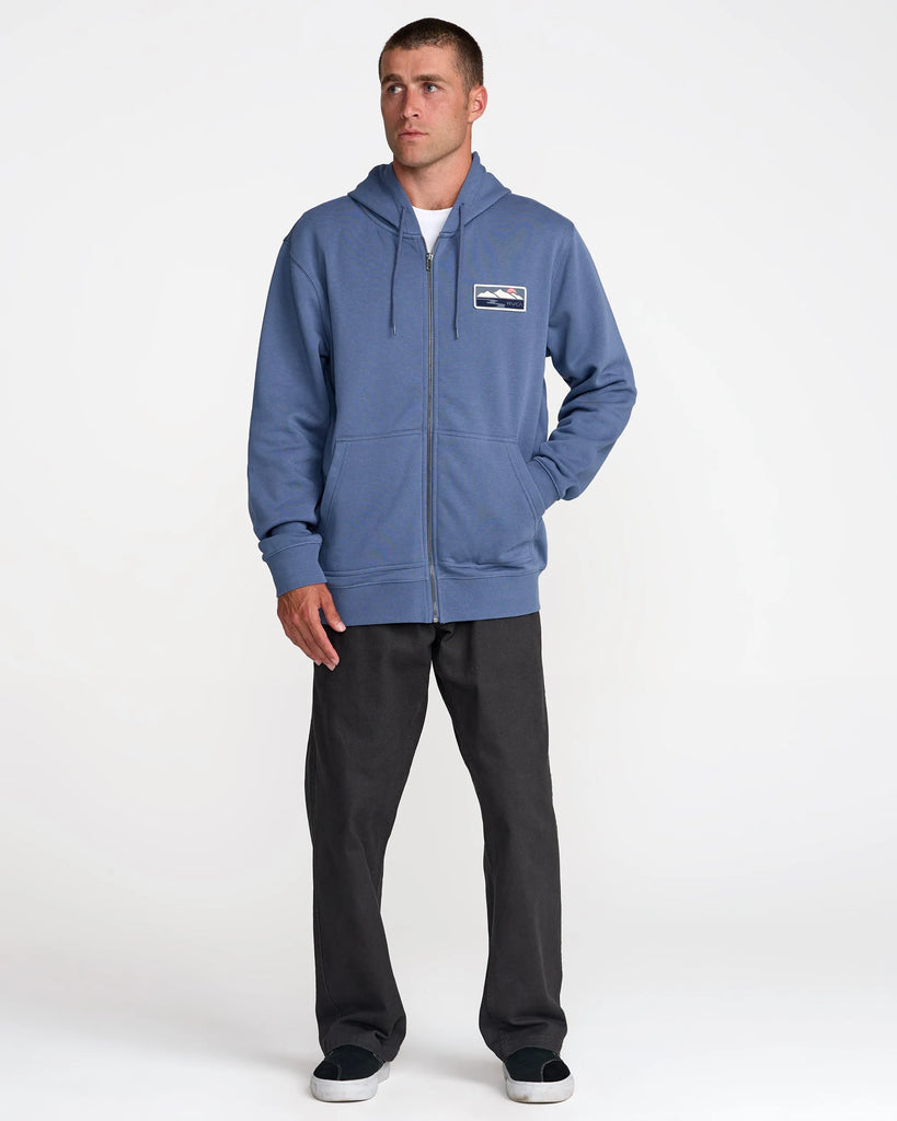 RVCA Mens Sweatshirt Peak Cove Zip Hood