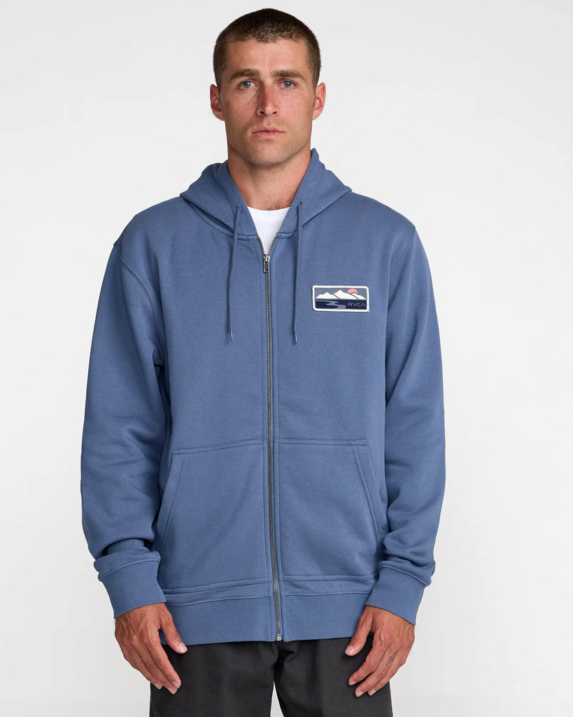 RVCA Mens Sweatshirt Peak Cove Zip Hood