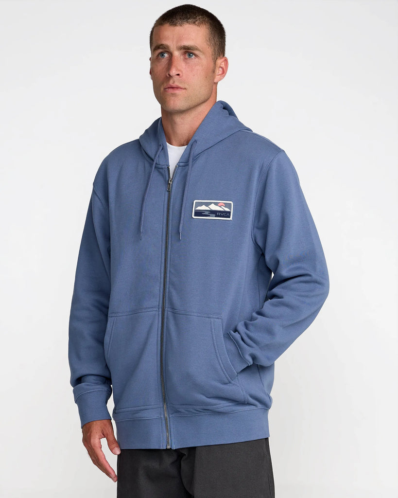 RVCA Mens Sweatshirt Peak Cove Zip Hood