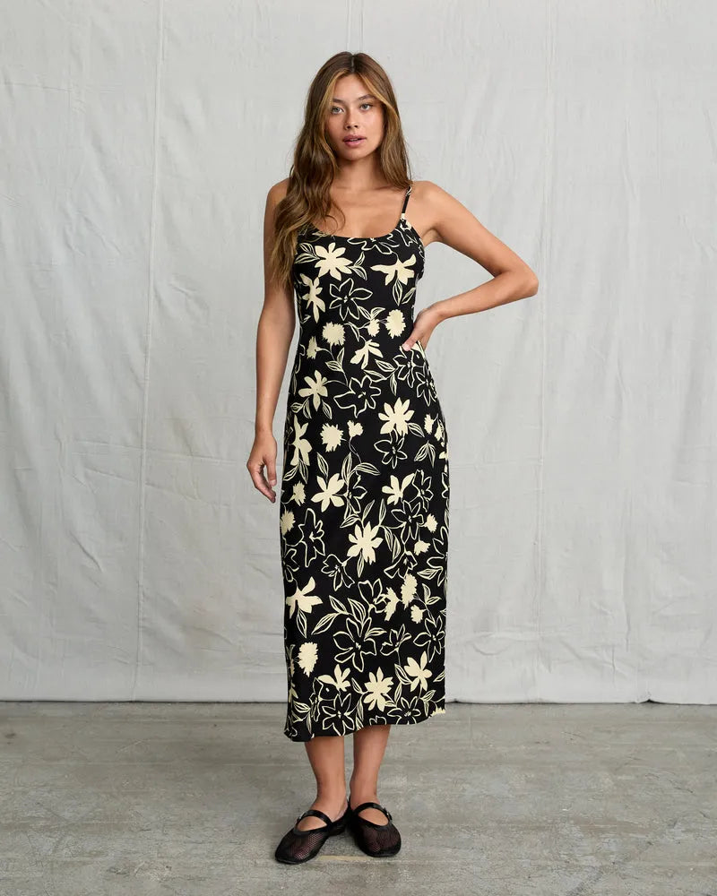 RVCA Womens Dress Aelia Midi